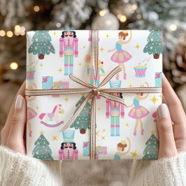 Nutcracker Ballet Christmas Wrapping Paper ラッピングペーパー