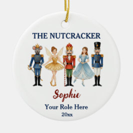 Nutcracker Ballet Custom Name & Role セラミックオーナメント