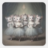Nutcracker Ballet Fashion-Mice スクエアシール (正面)