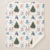 Nutcracker Ballet Nostalgic Christmas  シェルパブランケット (正面)