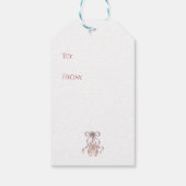 Nutcracker Ballet Slippers with Pink Ribbon ギフトタグ (裏面)
