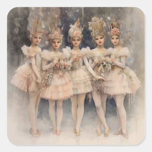 Nutcracker Ballet, The Mirliton Dancers スクエアシール (正面)