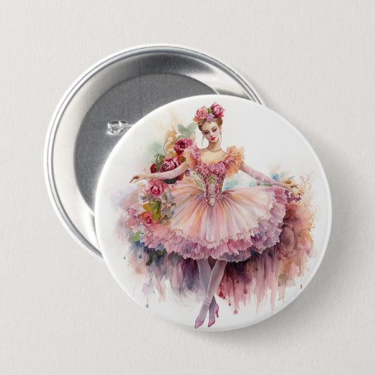 Nutcracker Ballet,Waltz of the Flowers  缶バッジ (正面&裏面)