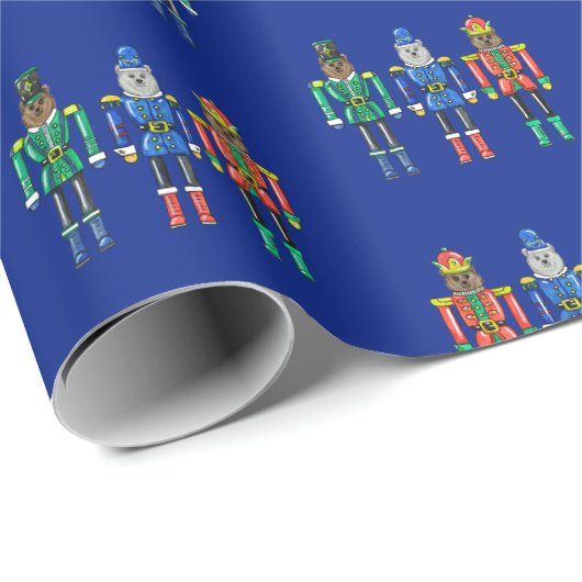 Nutcracker Bears Wrapping Paper ラッピングペーパー (ロールコーナー)