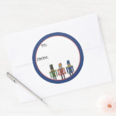 Nutcracker Bigfoot ラウンドシール (封筒)