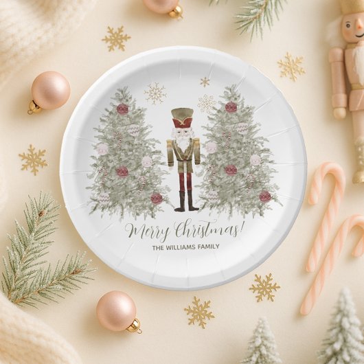 Nutcracker Christmas ペーパープレート