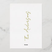 Nutcracker christmas 箔シーズンカード (裏面)