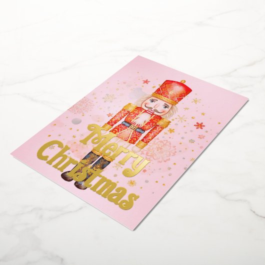 Nutcracker christmas 箔シーズンカード (回転した状態)