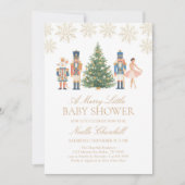 Nutcracker Christmas Baby Shower 招待状 (正面)