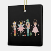Nutcracker Christmas Ballet Cute Holiday セラミックオーナメント (左)