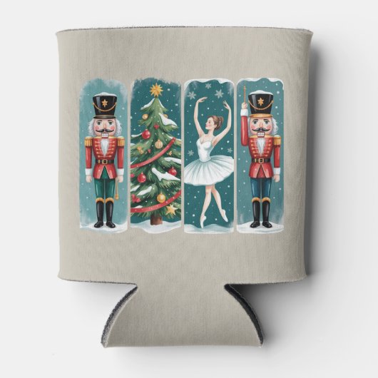 Nutcracker Christmas Ballet Holiday Scene 缶クーラー (正面)