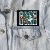 Nutcracker Christmas Ballet Holiday Scene 缶バッジ (インサイチュ)