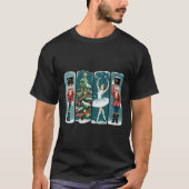 Nutcracker Christmas Ballet Holiday Scene Tシャツ (正面)