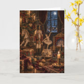 Nutcracker Christmas Card カード (黄色い花)