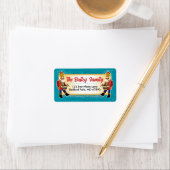 Nutcracker Christmas Card Address Labels ラベル (インサイチュ)