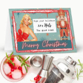 Nutcracker Christmas Card - Funny - Retro - Bestie カード