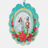 Nutcracker Christmas, Family Holiday Keepsake Gift オーナメントカード (左)