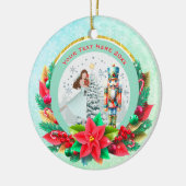 Nutcracker Christmas, Family Holiday Keepsake Gift セラミックオーナメント (左)