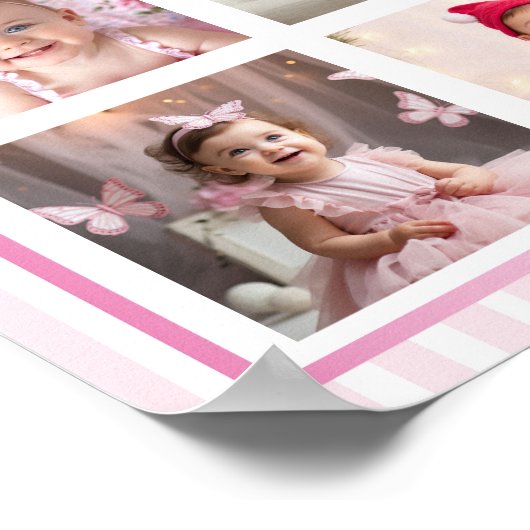 Nutcracker Christmas First Year Photo Milestone ポスター (角)