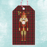 Nutcracker Christmas Giftラベルオンスコティッシュプレイド ギフトタグ<br><div class="desc">Nutcracker Christmas Giftラベルオンスコティッシュプレイド</div>