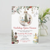 Nutcracker Christmas Ornament Holiday Open House 招待状 (スタンド正面)