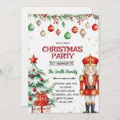 Nutcracker Christmas Party Invitation 招待状 (正面/裏面)