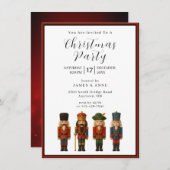 Nutcracker Christmas Party Invitation 招待状 (正面/裏面)