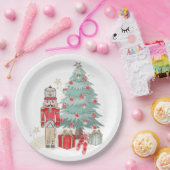 Nutcracker Christmas Plate ペーパープレート (パーティー)