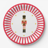 Nutcracker Christmas Plate Red and White ペーパープレート (正面)