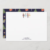 Nutcracker Christmas Stationery Note Card 招待状 (正面/裏面)