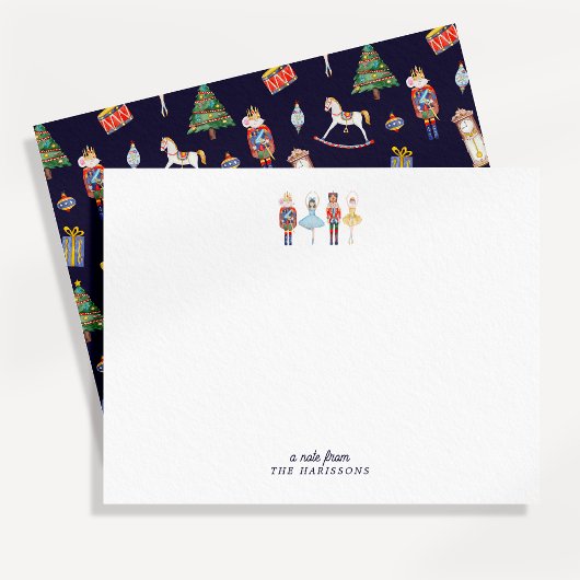 Nutcracker Christmas Stationery Note Card 招待状