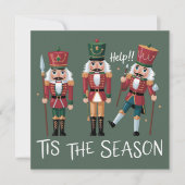 Nutcracker Christmas Tis the Season Group Xmas  シーズンカード (正面)