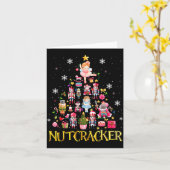 Nutcracker Christmas Tree Ballet Dance Women Kids  カード (黄色い花)