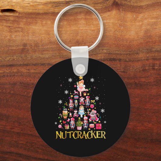Nutcracker Christmas Tree Ballet Dance Women Kids  キーホルダー (正面)