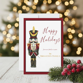 Nutcracker Classic Holiday Christmas Red  シーズンカード