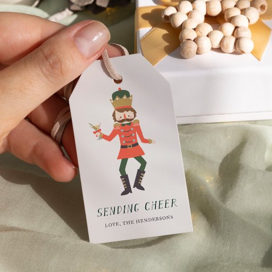 Nutcracker Cocktail "Sending Cheer" Christmas ギフトタグ