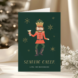Nutcracker Cocktail "Sending Cheer" Christmas シーズンカード