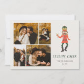 Nutcracker Cocktail "Sending Cheer" Photo Collage シーズンカード (正面)