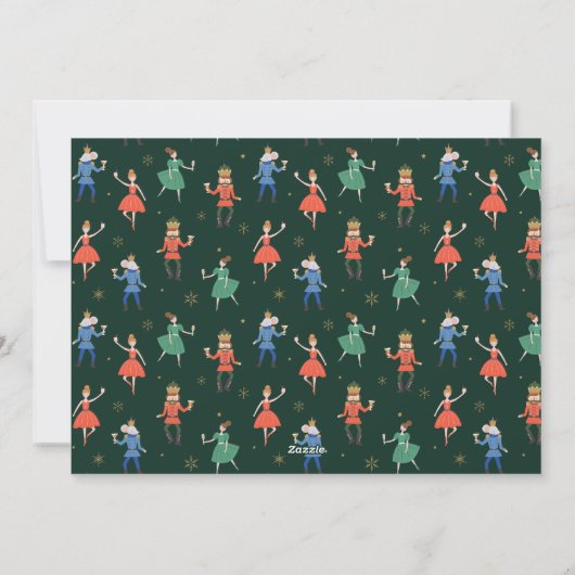 Nutcracker Cocktail "Sending Cheer" Photo Collage シーズンカード (裏面)