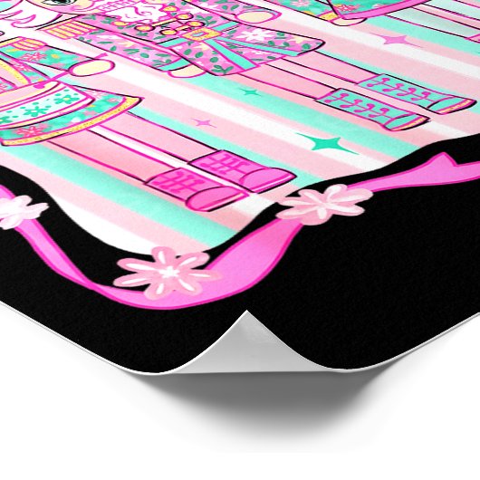 Nutcracker Coquette Nk Bow Xmas Holiday Merry Chri ポスター (角)