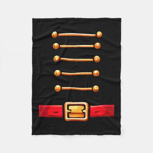 Nutcracker Costume Matching Toy Solider Women Kids フリースブランケット (正面)