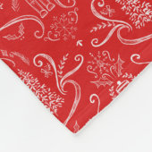 Nutcracker doodle blanket フリースブランケット (角)