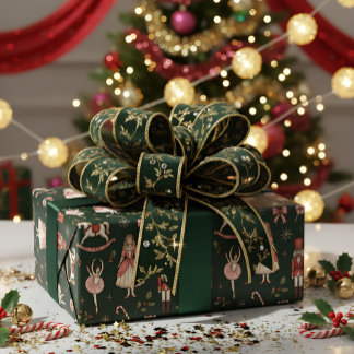 Nutcracker Elegant Ballet Christmas ラッピングペーパー