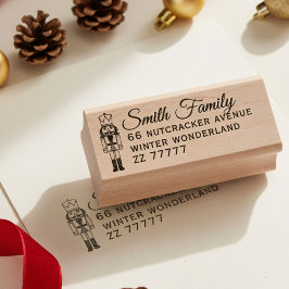 Nutcracker Family Name Return Address Rubber Stamp ラバースタンプ