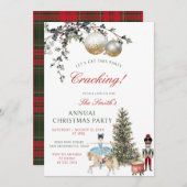 Nutcracker Friendsmas Holiday Christmas Party 招待状 (正面/裏面)