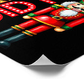 Nutcracker Fritz Did It Clara Funny Christmas Ball ポスター (角)