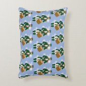 Nutcracker Frosted Blue Rectangular Cushion アクセントクッション (正面(垂直))