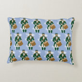 Nutcracker Frosted Blue Rectangular Cushion アクセントクッション (裏面)