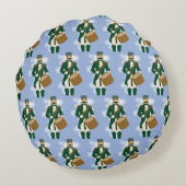 Nutcracker Frosted Blue Round Cushion ラウンドクッション (裏面)