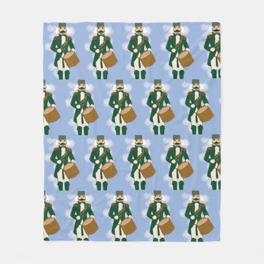 Nutcracker Frosted BlueFleece Blanket フリースブランケット (正面)